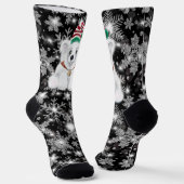 Weihnachten niedlicher Eisbärenkuchen, Weihbärchen Socken (Gewinkelt)