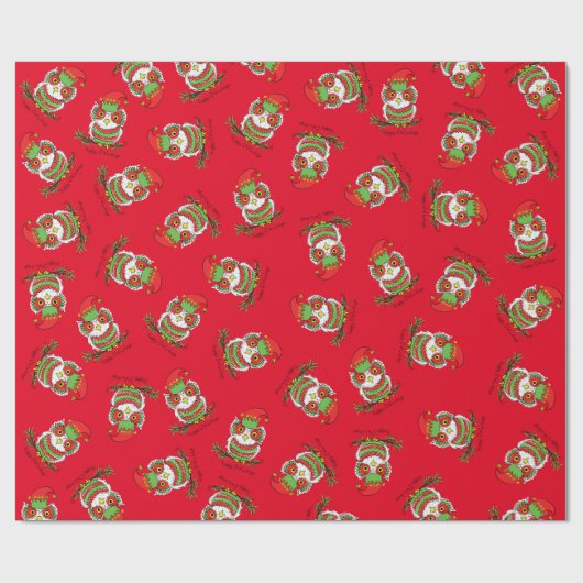 Weihnachten Niedlicher Feiertag Kinder Geschenkpapier (Flach)