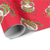 Weihnachten Niedlicher Feiertag Kinder Geschenkpapier (Rolleneckpunkt)