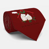 Weihnachten Niedlicher Feiertag Krawatte (Gerollt)