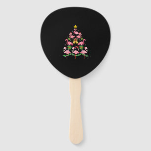 Weihnachten - Niedlicher Flamingo Weihnachtsbaum Fächer