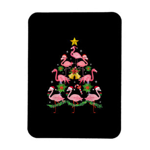 Weihnachten - Niedlicher Flamingo Weihnachtsbaum Magnet