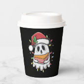 Weihnachten Niedlicher Geist Weihnachten Party Wei Pappbecher (Vorderseite)