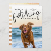 Weihnachten Niedlicher Hund Foto (Vorne/Hinten)