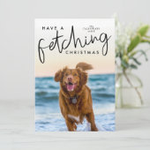 Weihnachten Niedlicher Hund Foto (Stehend Vorderseite)