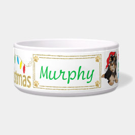 Weihnachten Niedlicher Hund Pet Bowl Furry Little  Napf