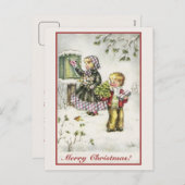 Weihnachten niedlicher Junge und Mädchen (Vorne/Hinten)