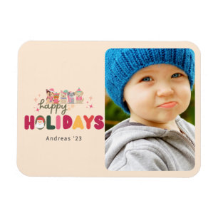 Weihnachten niedlicher, moderner Urlaub Magnet