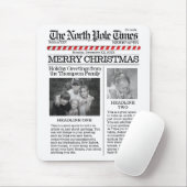 Weihnachten Niedlicher Nordpol Zeitung Spaß Mousepad (Mit Mouse)