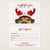 Weihnachten Niedlicher Spaß Dog Rentier-Headband G (Vorne & Hinten)