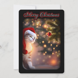 Weihnachten Niedlicher Urlaub Ornament Weihnachtss Einladung