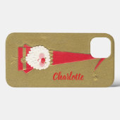 Weihnachten, Niedlicher Weihnachtsmann auf Gold Case-Mate iPhone Hülle (Rückseite (Horizontal))