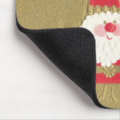 Weihnachten, Niedlicher Weihnachtsmann auf Gold Mousepad (Ecke)