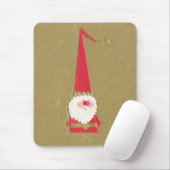 Weihnachten, Niedlicher Weihnachtsmann auf Gold Mousepad (Mit Mouse)