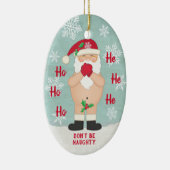 Weihnachten Niedlicher Weihnachtsmann Keramik Ornament (Rechts)