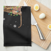 Weihnachten Niedlicher Weihnachtsmann Weihnachten  Geschirrtuch (Viertel Falte)