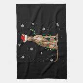 Weihnachten Niedlicher Weihnachtsmann Weihnachten  Geschirrtuch (Vertikal)