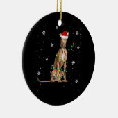 Weihnachten Niedlicher Weihnachtsmann Weihnachten Keramik Ornament (Rechts)