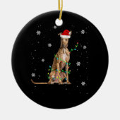 Weihnachten Niedlicher Weihnachtsmann Weihnachten Keramik Ornament (Vorne)