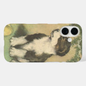 Weihnachten, Niedlicher Welpe unter Weihnachtsbaum Case-Mate iPhone Hülle (Rückseite (Horizontal))