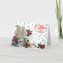 Weihnachten Niedliches Eichhörnchen Vintag Rustika