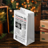 Weihnachten Niedliches Foto Whimsical Fun Newspapi Kleine Geschenktüte