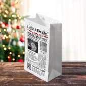 Weihnachten Niedliches Foto Whimsical Fun Newspapi Kleine Geschenktüte
