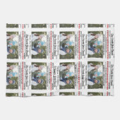 Weihnachten Niedliches Foto Whimsical Newspapier M Geschirrtuch (Horizontal)