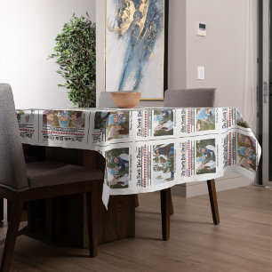 Weihnachten Niedliches Foto Whimsical Stylish News Tischdecke