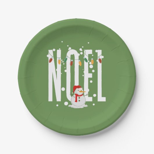 Weihnachten Niedliches Weihnachten Zitat Snowman M Pappteller (Vorderseite)