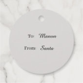 Weihnachten - Niedliches Weihnachtsgeschenk für Re Geschenkanhänger (Rückseite)