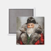 Weihnachten - Nikolaus 1895 Magnet (Vorderseite/Rückseite)