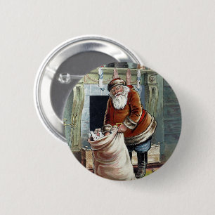 Weihnachten, Nikolaus am Kamin Button