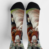 Weihnachten, Nikolaus am Kamin Socken (Oben)