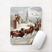 Weihnachten, Nikolaus auf dem Dach Mousepad (Mit Mouse)