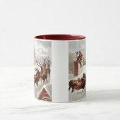 Weihnachten, Nikolaus auf dem Dach Tasse (Zentrum)