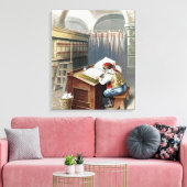 Weihnachten, Nikolaus Naughty oder Nizza Leinwanddruck (Insitu (Wohnzimmer))