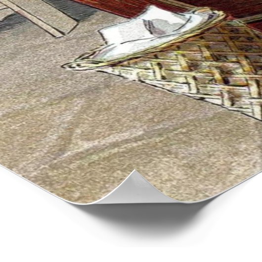 Weihnachten, Nikolaus Naughty oder Nizza Poster (Ecke)