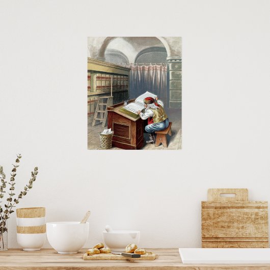 Weihnachten, Nikolaus Naughty oder Nizza Poster (Küche)