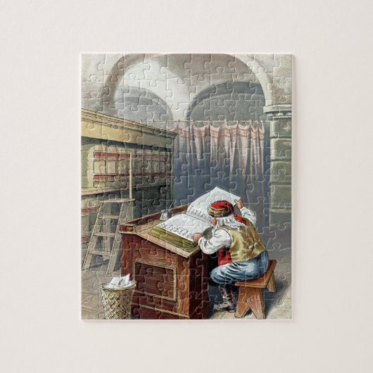 Weihnachten, Nikolaus Naughty oder Nizza Puzzle (Vertikal)