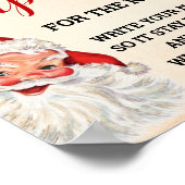 Weihnachten Nimm einen Cup für die Nachtschwärmere Poster (Ecke)