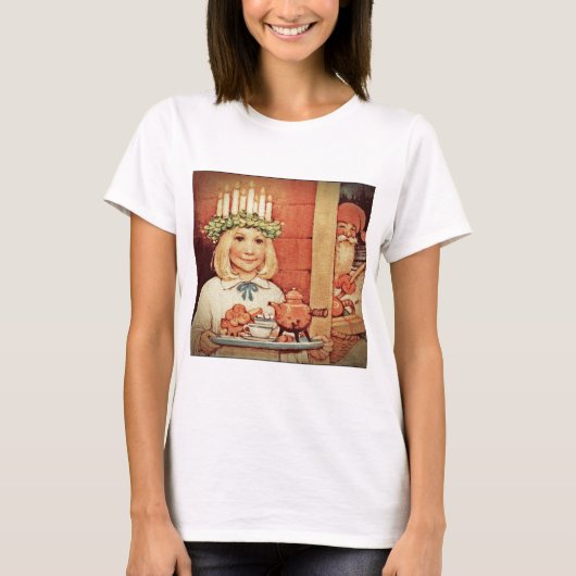 Weihnachten Nisse und Lucia Day Karin T-Shirt (Vorderseite)