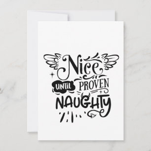 Weihnachten Nizza bis zum Beweis Naughty Funny San Einladung