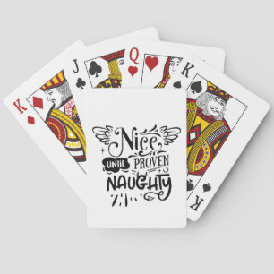 Weihnachten Nizza bis zum Beweis Naughty Funny San Spielkarten