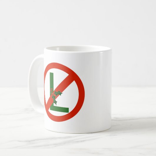 Weihnachten NO--L Spaß-WeihnachtsTasse Kaffeetasse (Vorderseite Links)