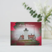 Weihnachten Nobska Point Leuchtturm (Stehend Vorderseite)