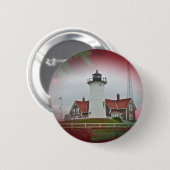 Weihnachten Nobska Point Leuchtturm Button (Vorne & Hinten)