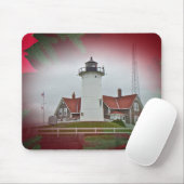 Weihnachten Nobska Point Leuchtturm Mousepad (Mit Mouse)