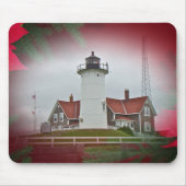 Weihnachten Nobska Point Leuchtturm Mousepad (Vorne)