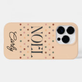 Weihnachten NOEL Boho Beige Case-Mate iPhone Hülle (Rückseite (Horizontal))